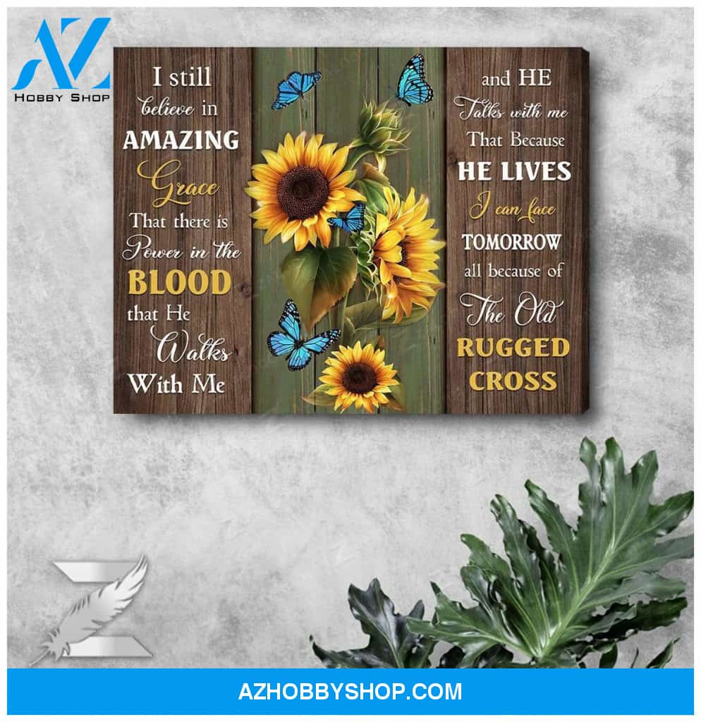 Zalooo I Still Believe Butterfly Canvas Wall Art Decor