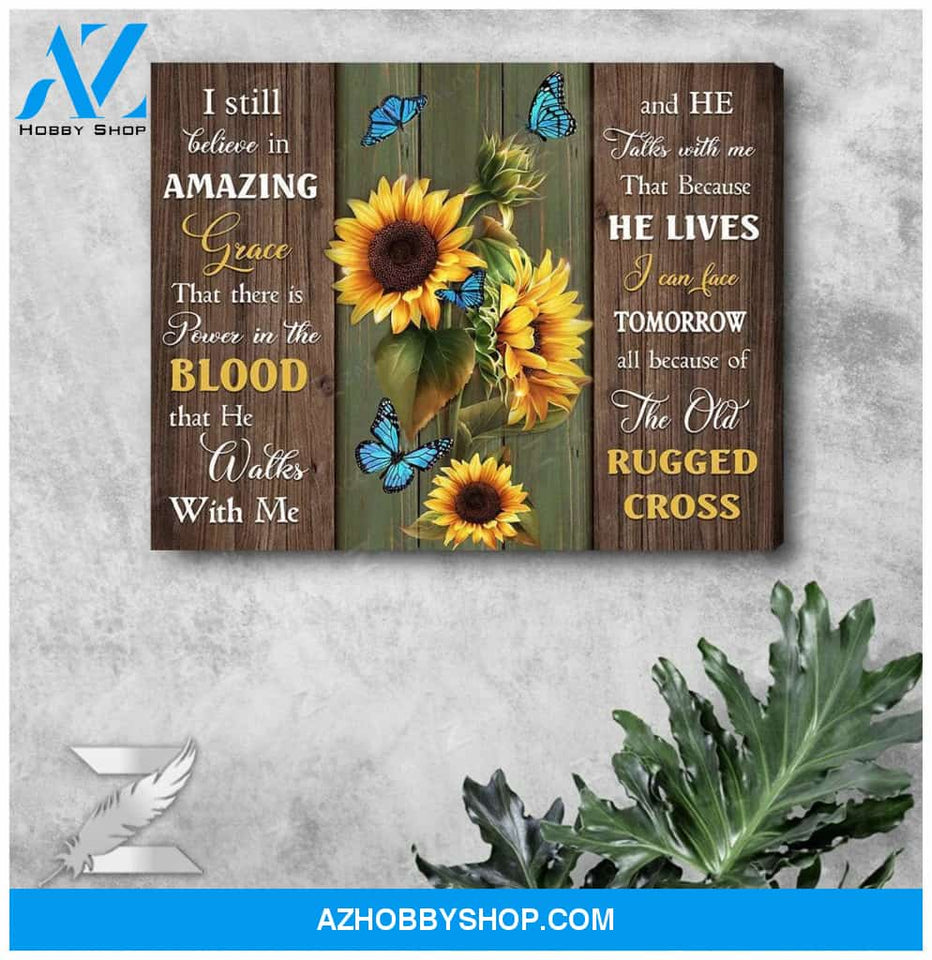 Zalooo I Still Believe Butterfly Canvas Wall Art Decor