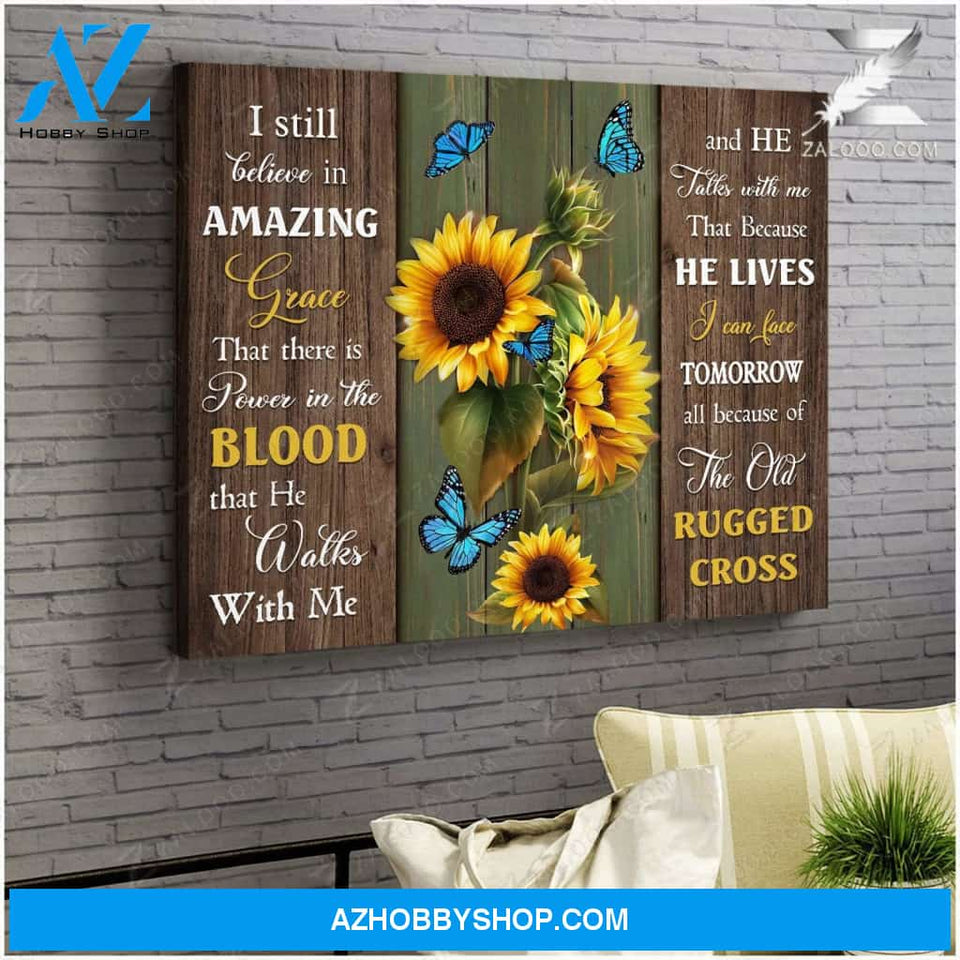 Zalooo I Still Believe Butterfly Canvas Wall Art Decor