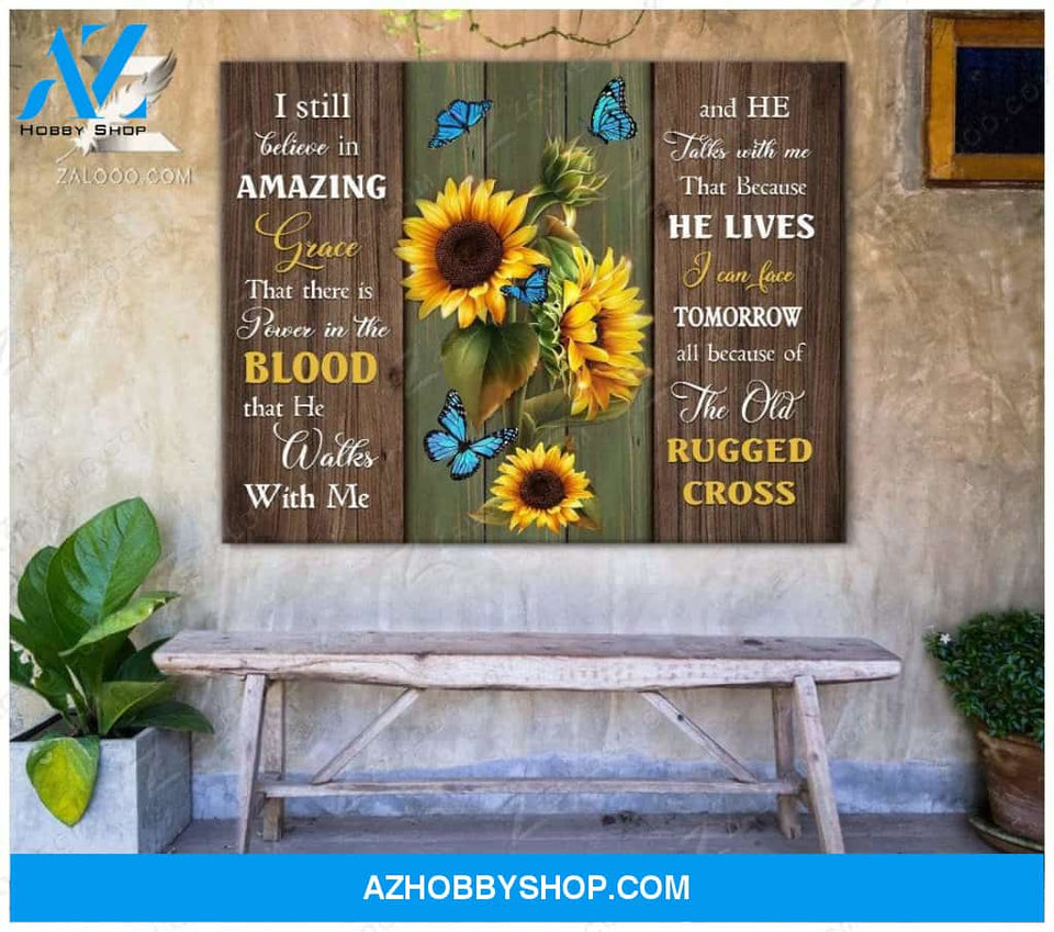 Zalooo I Still Believe Butterfly Canvas Wall Art Decor