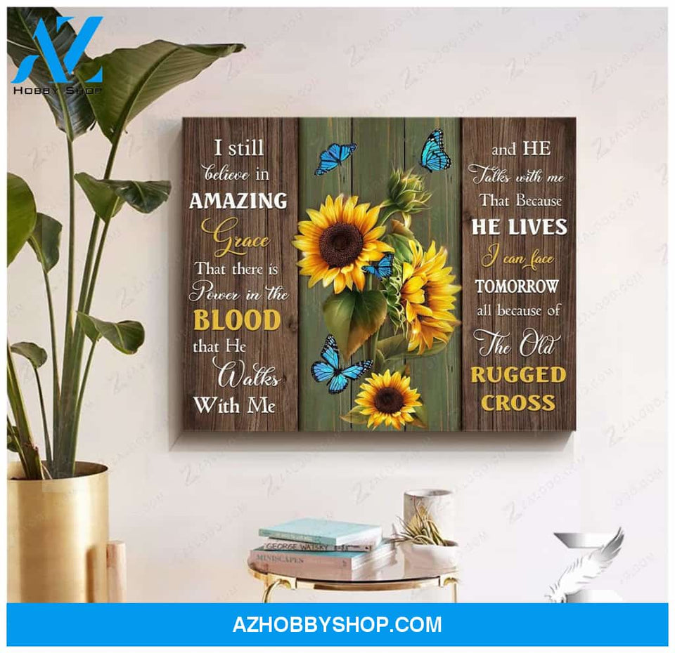 Zalooo I Still Believe Butterfly Canvas Wall Art Decor