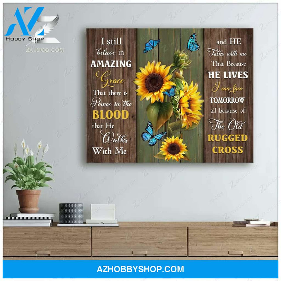 Zalooo I Still Believe Butterfly Canvas Wall Art Decor