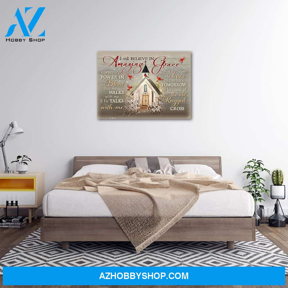 Personalized Canvas I Still Believe In Amazing Grace Christmas Gift Idea Canvas Wall Art