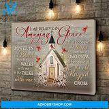 Personalized Canvas I Still Believe In Amazing Grace Christmas Gift Idea Canvas Wall Art
