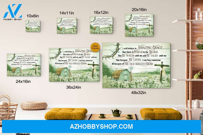 I still believe in Amazing Grace - Jesus Landscape Canvas Print Wall Art - Matte Canvas