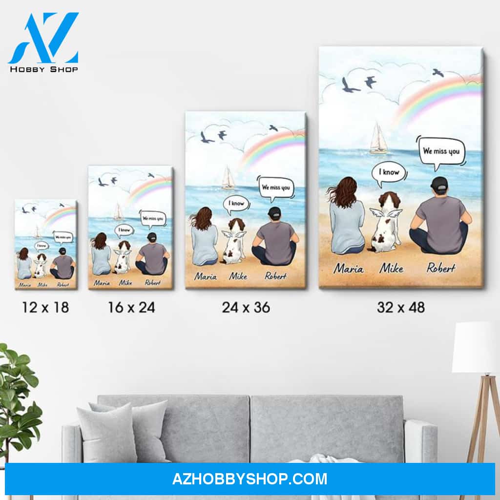 I Still Talk About You Couple, Personalized Custom Canvas, Custom Gift for Dog Lovers, Memorial Gift