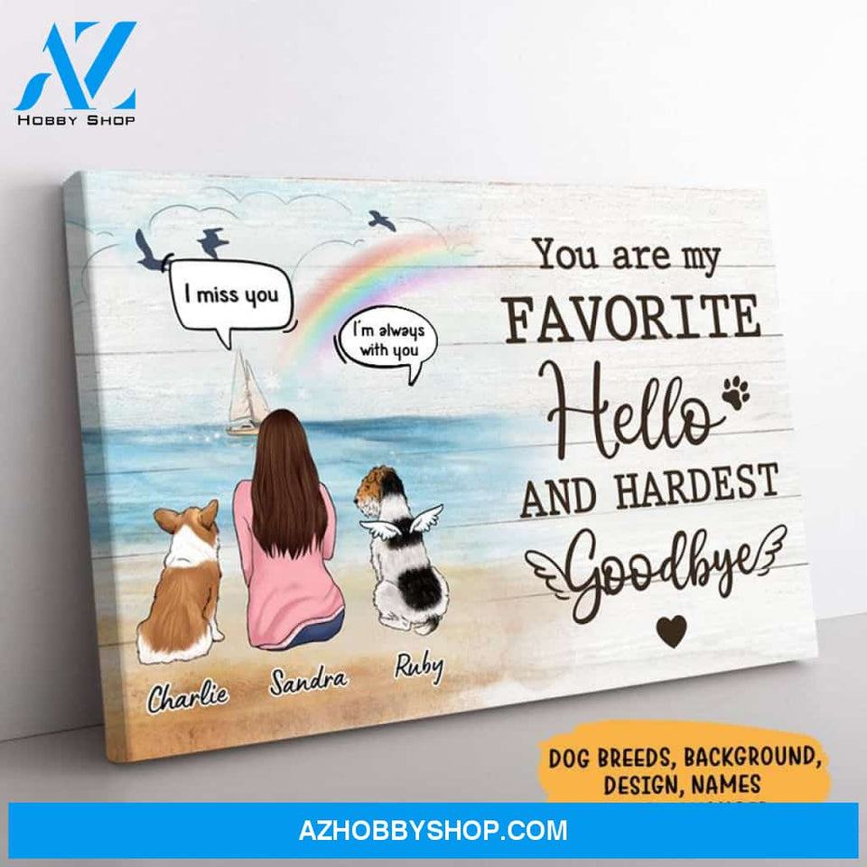 I Still Talk About You I Love You, Memorial Canvas, Custom Gift for Dog Lovers