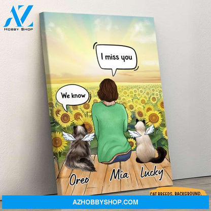I Still Talk About You, Personalized Custom Canvas, Custom Gift for Cat Lovers, Memorial Gift