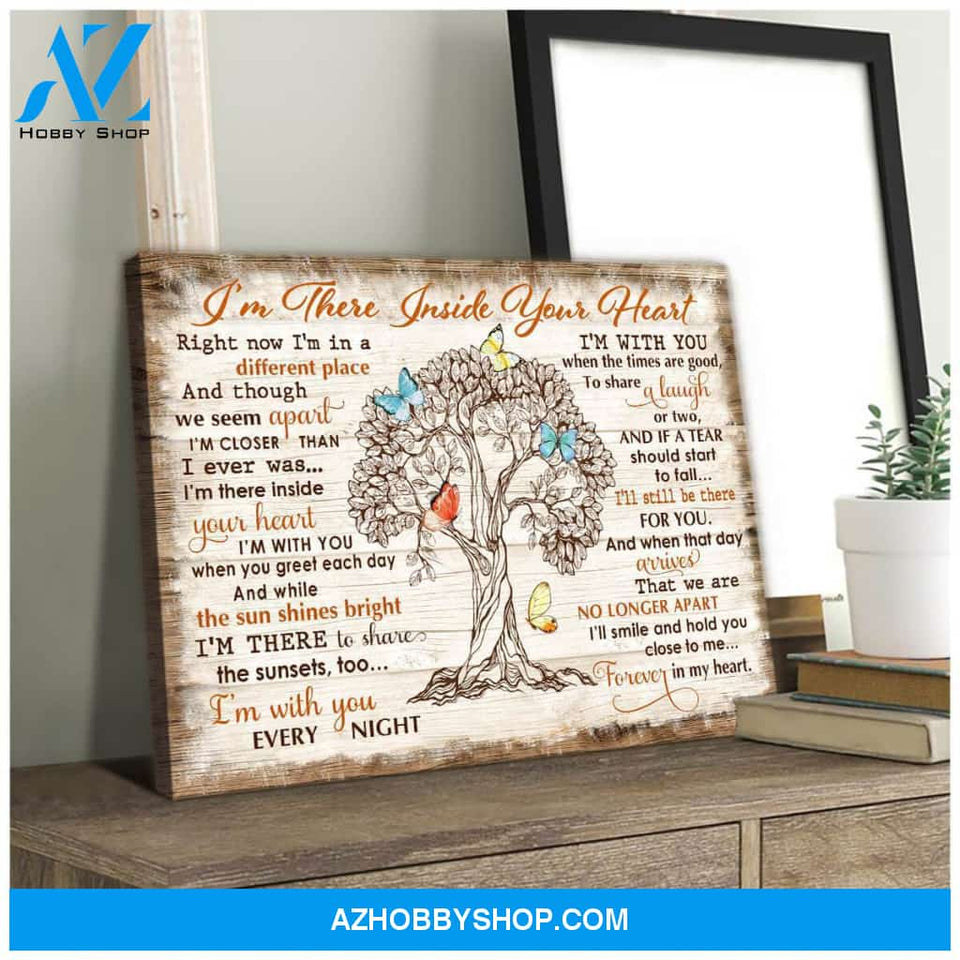 I there inside your heart Butterfly Canvas Wall Art Decor