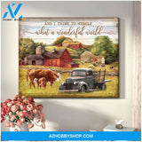 I think to myself what a wonderful world Canvas And Poster, Wall Decor Visual Art