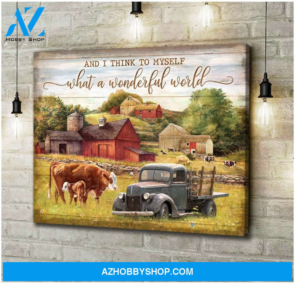 I think to myself what a wonderful world Canvas And Poster, Wall Decor Visual Art