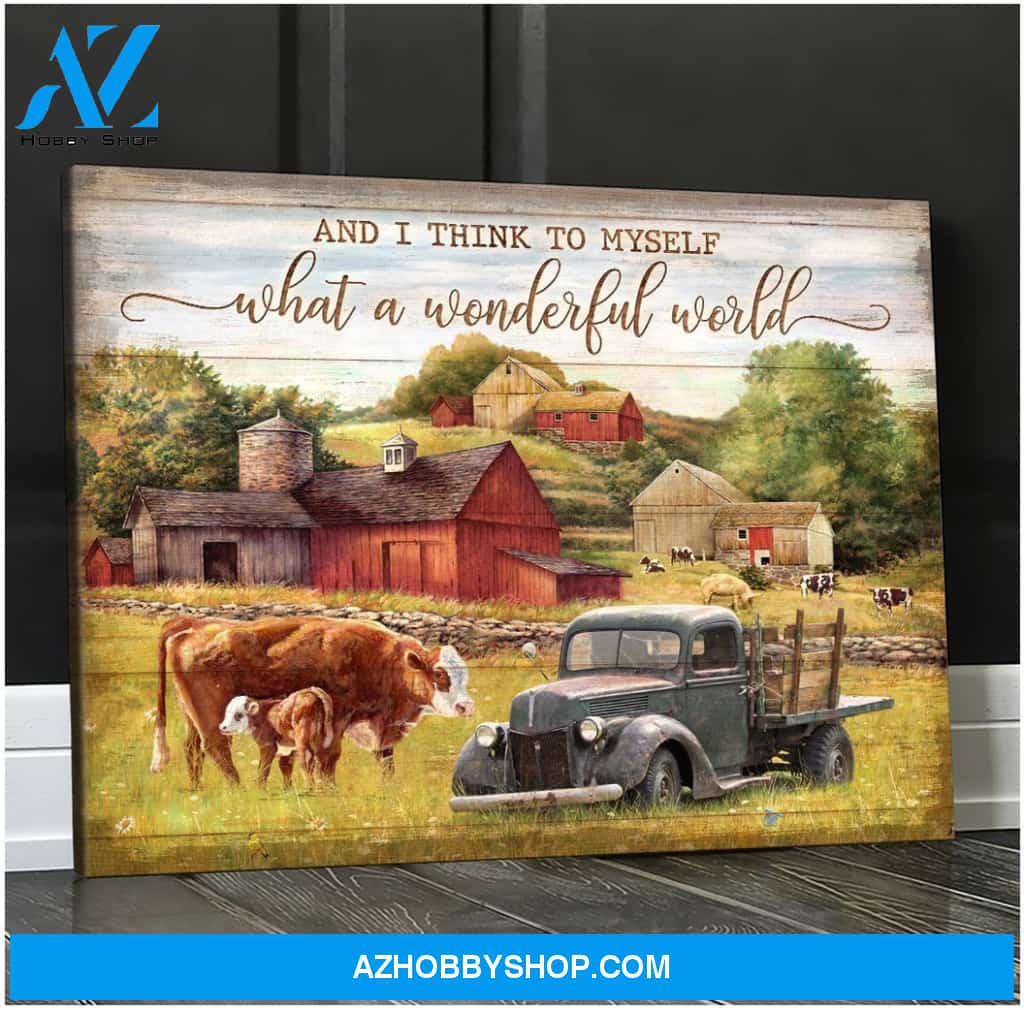 I think to myself what a wonderful world Canvas And Poster, Wall Decor Visual Art