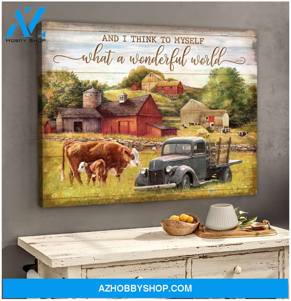 I think to myself what a wonderful world Canvas And Poster, Wall Decor Visual Art