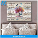 Zalooo I Though Of You Tree Butterfly Wall Art Canvas