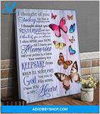 Zalooo I Thought Butterfly Wall Art Canvas