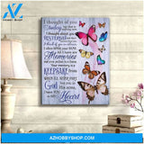 Zalooo I Thought Butterfly Wall Art Canvas