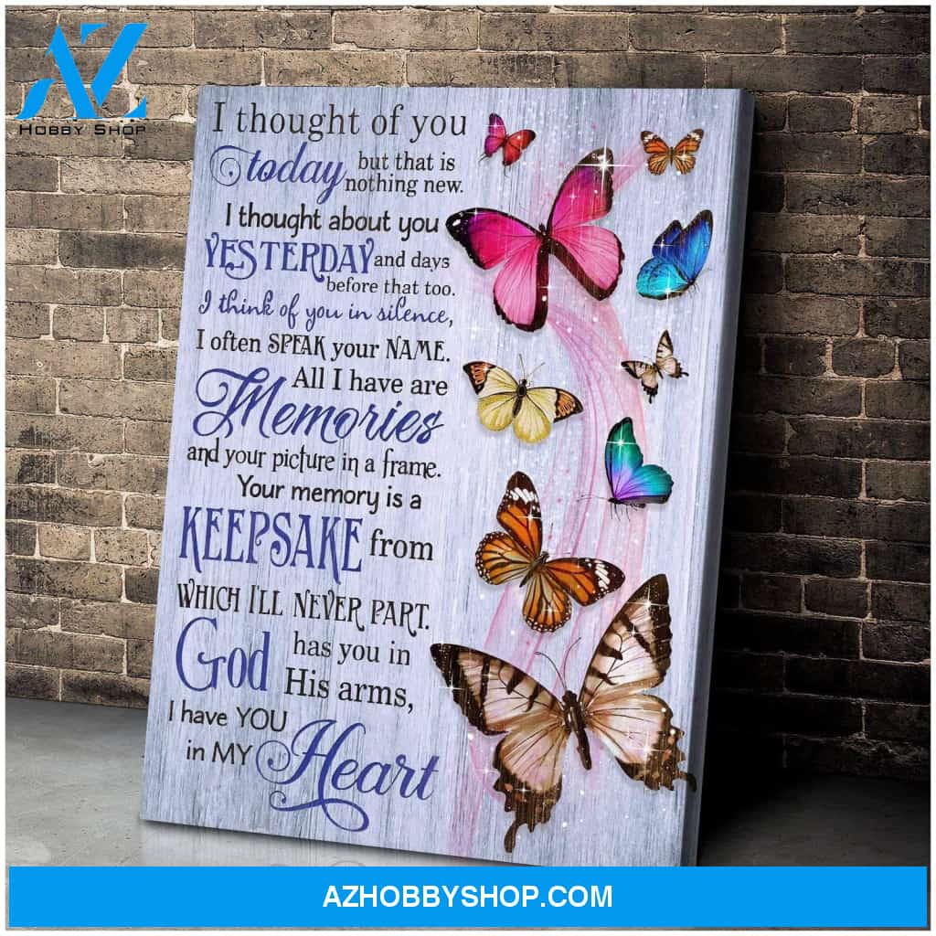 Zalooo I Thought Butterfly Wall Art Canvas