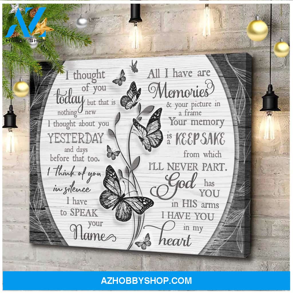 Zalooo I Thought Butterfly Wall Art Canvas Christmas Wall Art Canvas