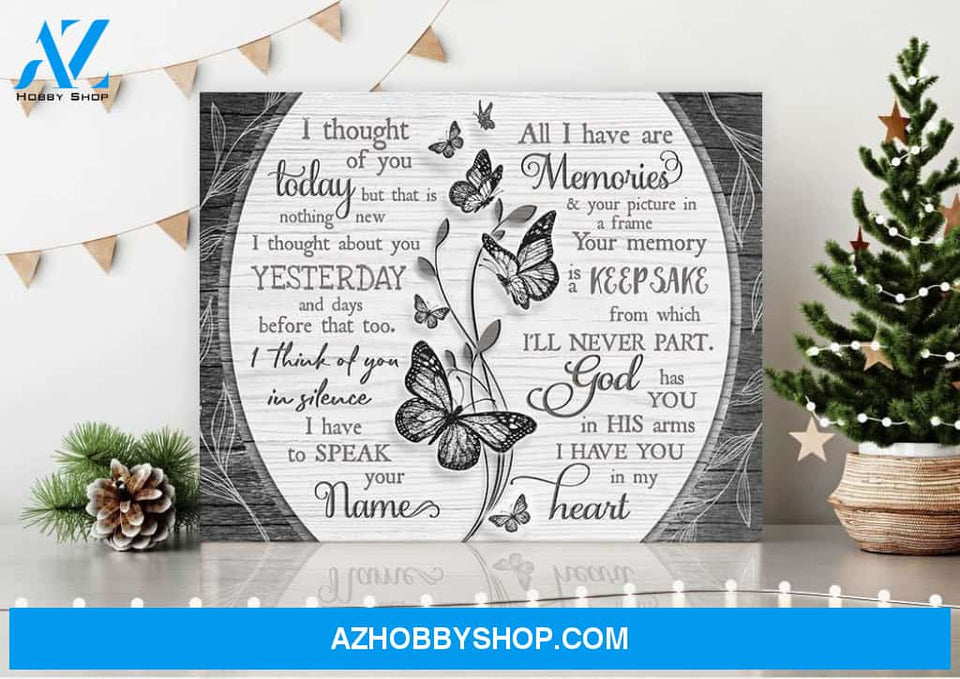 Zalooo I Thought Butterfly Wall Art Canvas Christmas Wall Art Canvas