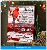 I Thought Cardinal Wall Matte Canvas Christmas Wall Art
