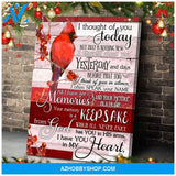 I Thought Cardinal Wall Matte Canvas Christmas Wall Art