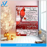 I Thought Cardinal Wall Matte Canvas Christmas Wall Art