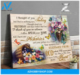 Zalooo I Thought Of You Butterfly Canvas Wall Art Decor