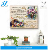 Zalooo I Thought Of You Butterfly Canvas Wall Art Decor