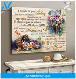 Zalooo I Thought Of You Butterfly Canvas Wall Art Decor