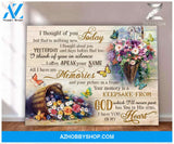 Zalooo I Thought Of You Butterfly Canvas Wall Art Decor