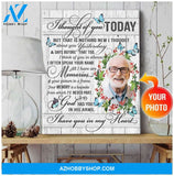 Zalooo I Thought Of You Personalized Photo Butterfly Wall Art Canvas