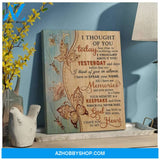 Zalooo I Thought Of You Today Butterfly Wall Art Canvas