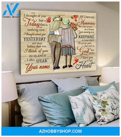 I Thought Of You Today Cardinal Wall Art Canvas