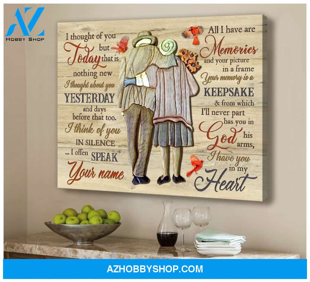 I Thought Of You Today Cardinal Wall Art Canvas