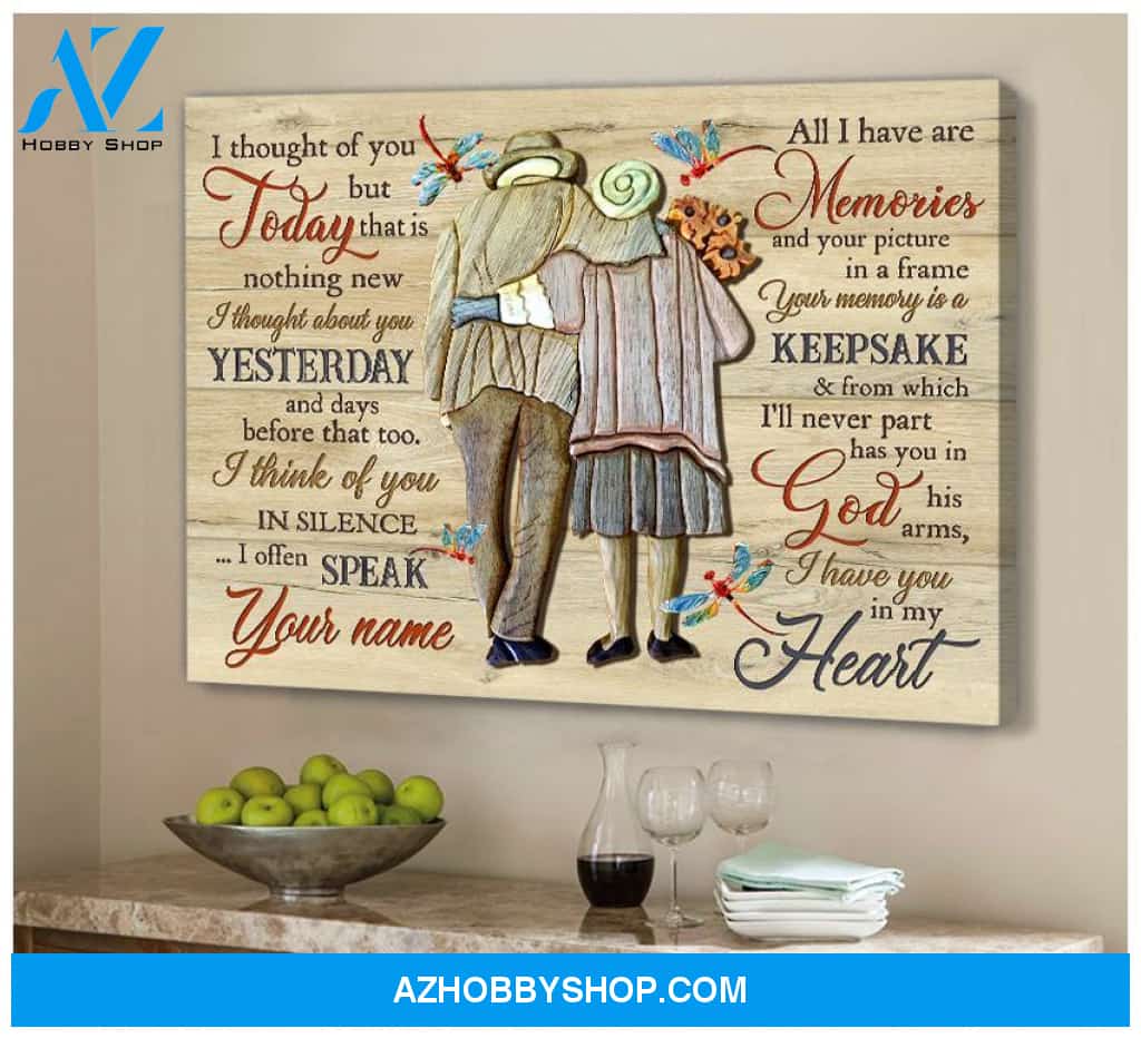 I Thought Of You Today Dragonfly Wall Art Canvas