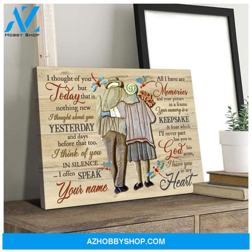 I Thought Of You Today Dragonfly Wall Art Canvas