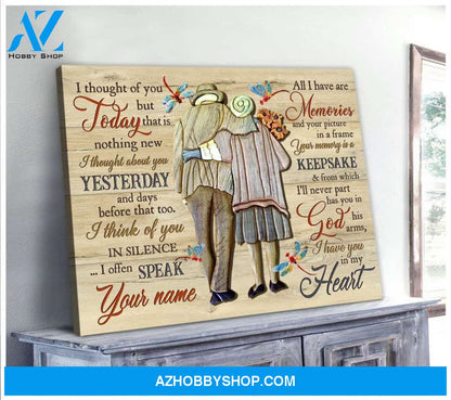 I Thought Of You Today Dragonfly Wall Art Canvas