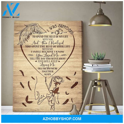 I Was Supposed Angel Wings Wall Art Canvas