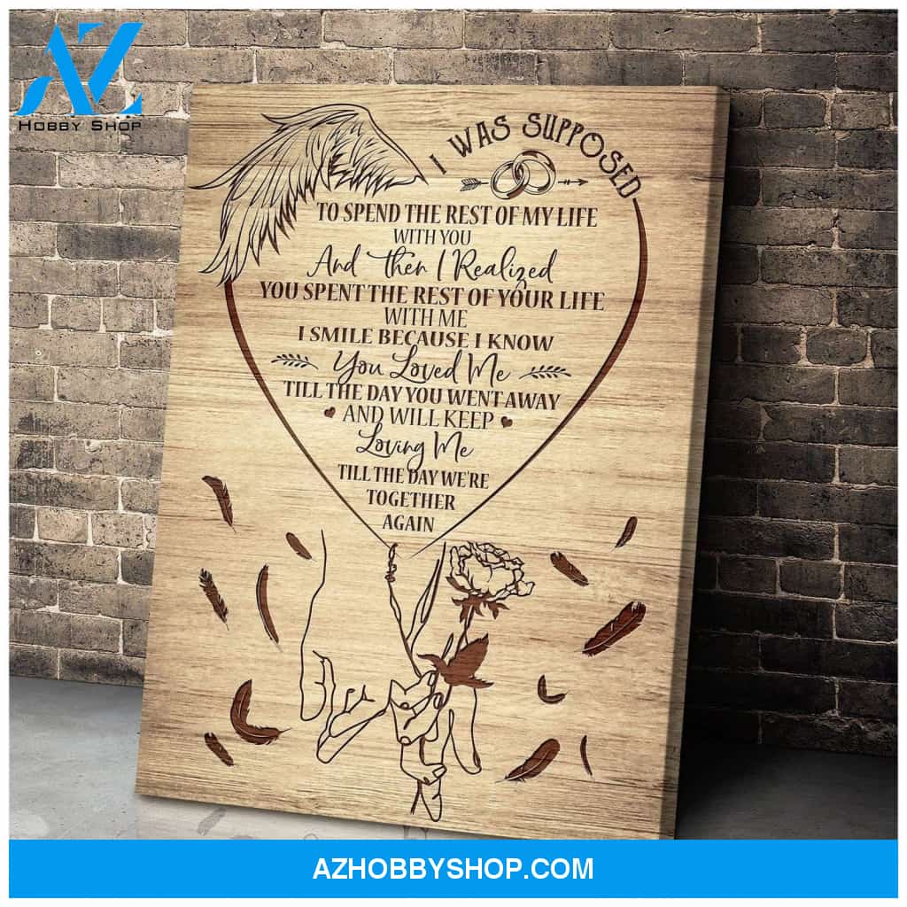 I Was Supposed Angel Wings Wall Art Canvas