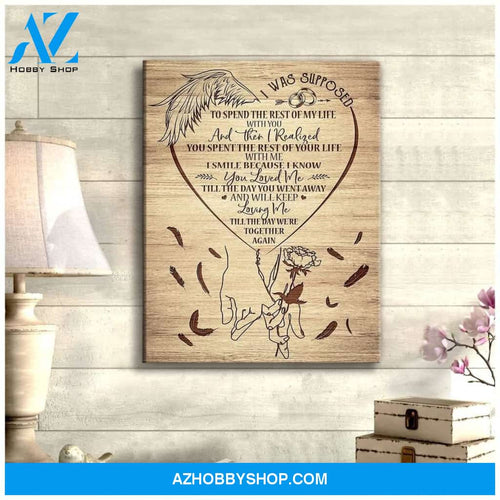 I Was Supposed Angel Wings Wall Art Canvas