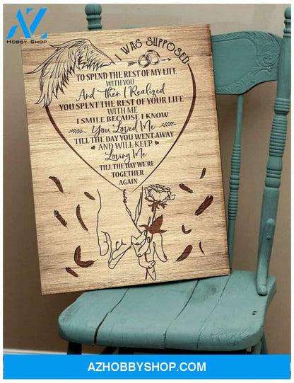 I Was Supposed Angel Wings Wall Art Canvas