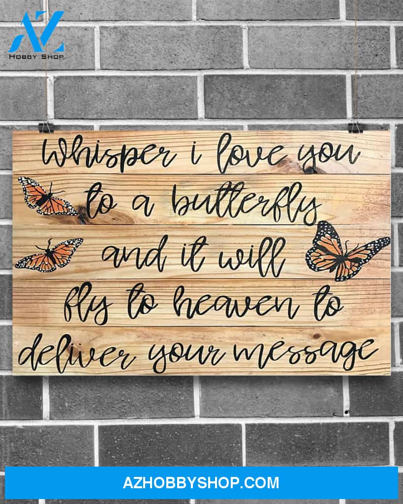 I Whisper I Love You To A Butterfly Gift Family Canvas Prints