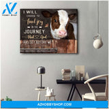 I Will Choose Cow Wall Art Canvas