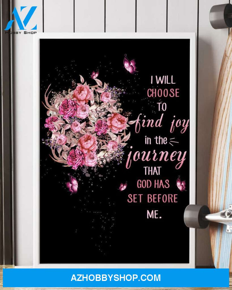 I Will Choose To Find Joy Easter Canvas And Poster, Wall Decor Visual Art, Wall Poster, My Poster Wall