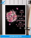I Will Choose To Find Joy Easter Canvas And Poster, Wall Decor Visual Art, Wall Poster, My Poster Wall