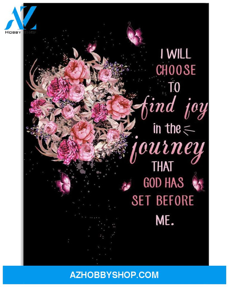 I Will Choose To Find Joy Easter Canvas And Poster, Wall Decor Visual Art, Wall Poster, My Poster Wall