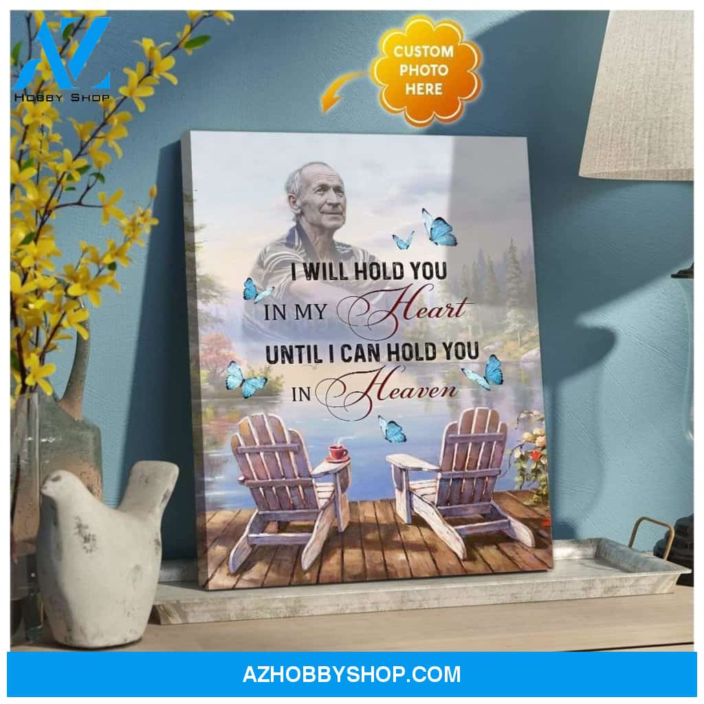 Zalooo I Will Hold You Personalized Photo Butterfly Wall Art Canvas