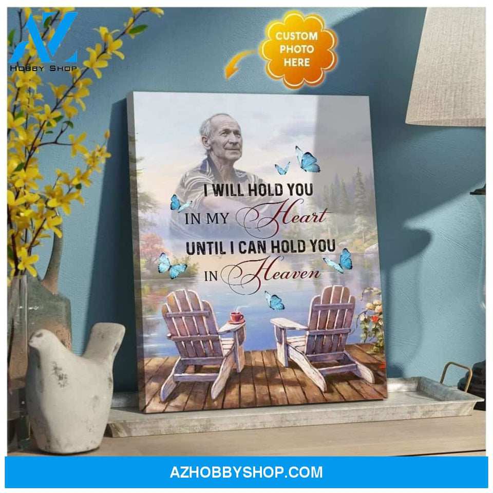 Zalooo I Will Hold You Personalized Photo Butterfly Wall Art Canvas