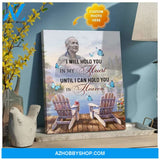 Zalooo I Will Hold You Personalized Photo Butterfly Wall Art Canvas