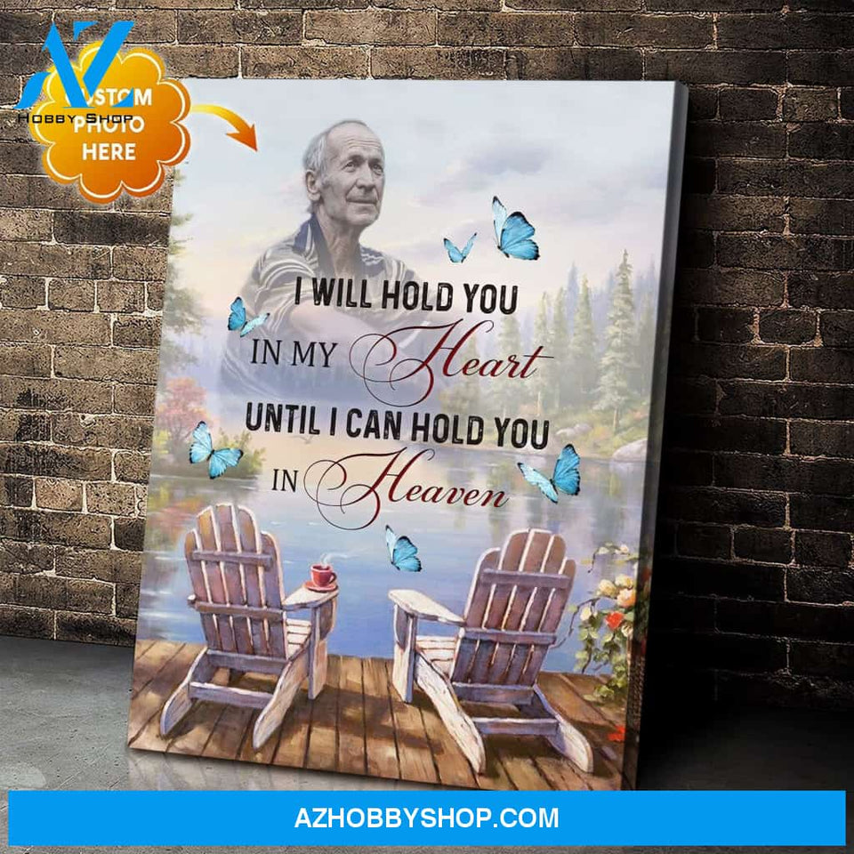 Zalooo I Will Hold You Personalized Photo Butterfly Wall Art Canvas